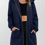 Sloane | Longline Hooded Zip Jacket