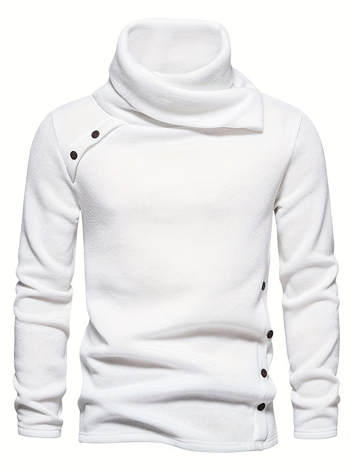 Marcus | Slouch-Neck Button Sweater