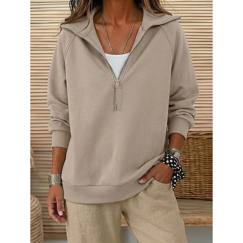 Anthea | Relaxed Quarter-Zip Pullover