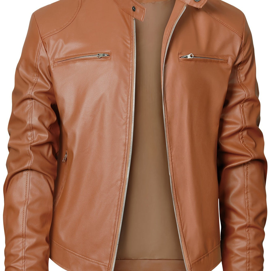 Wallace | Stand-Collar Moto Jacket