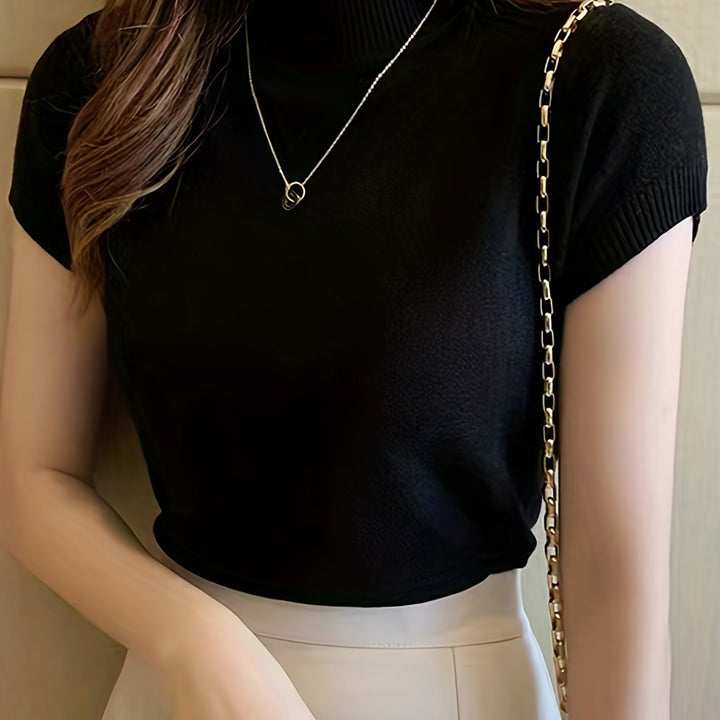 Camryn | Refined Half-Turtleneck Top