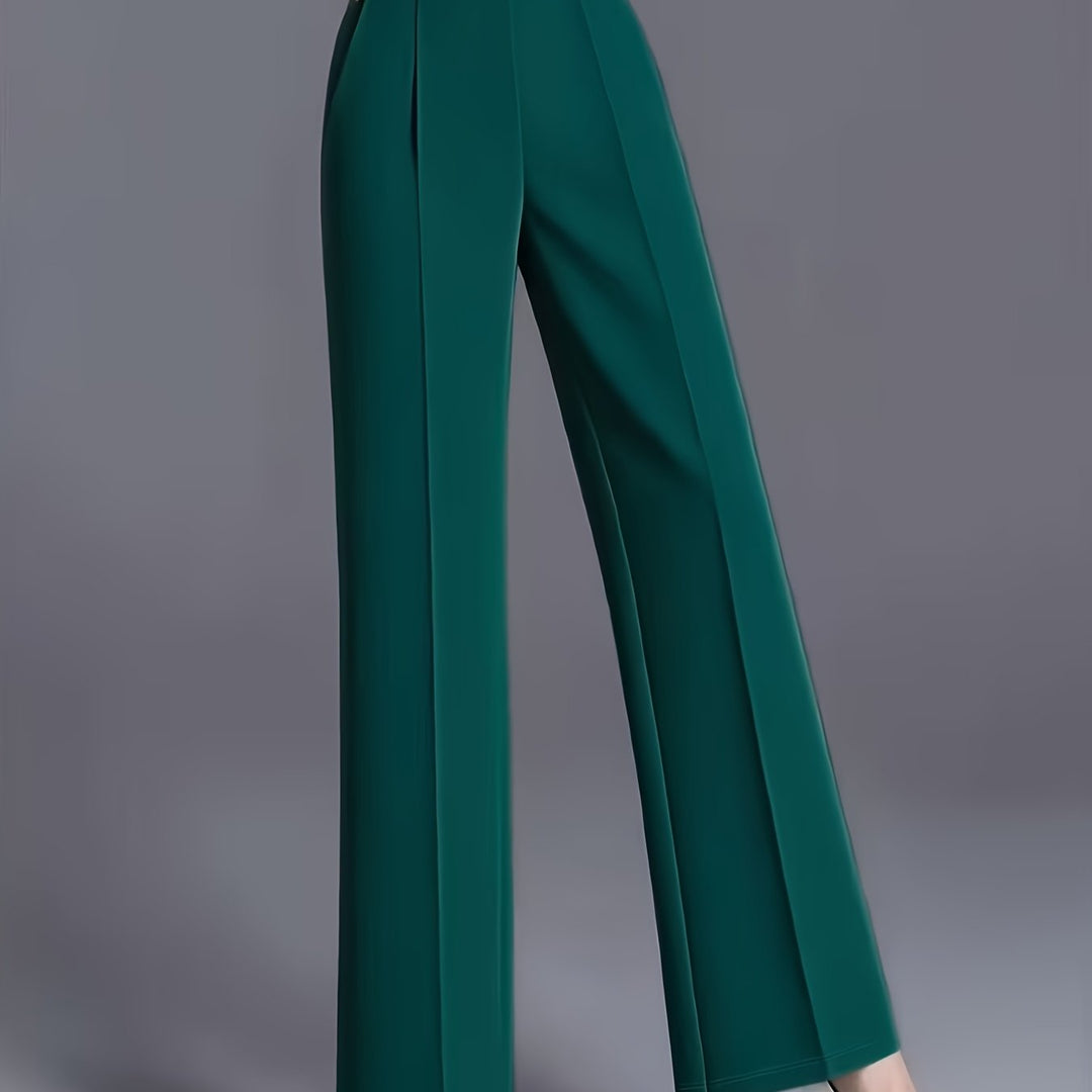 Marlene | High-Waisted Straight-Leg Trousers