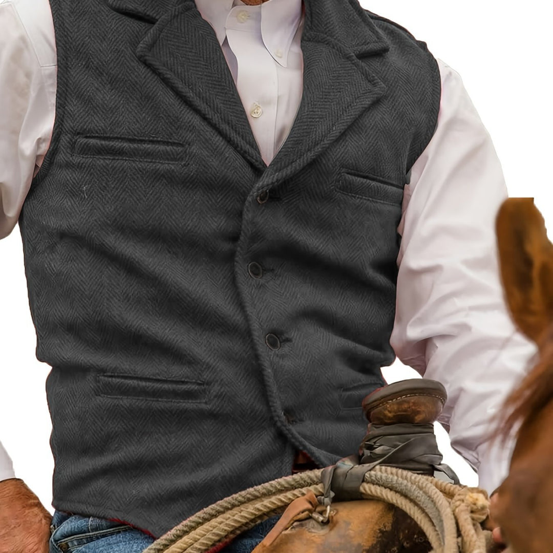 Rhodes | Heritage Herringbone Waistcoat