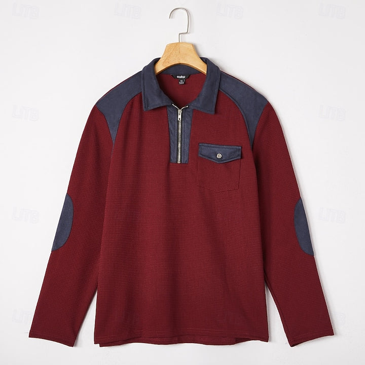 Rhett | Textured Quarter-Zip Pullover