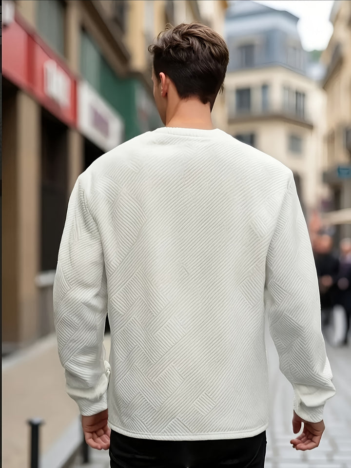 Camden | Textured Crew Neck Sweatshirt