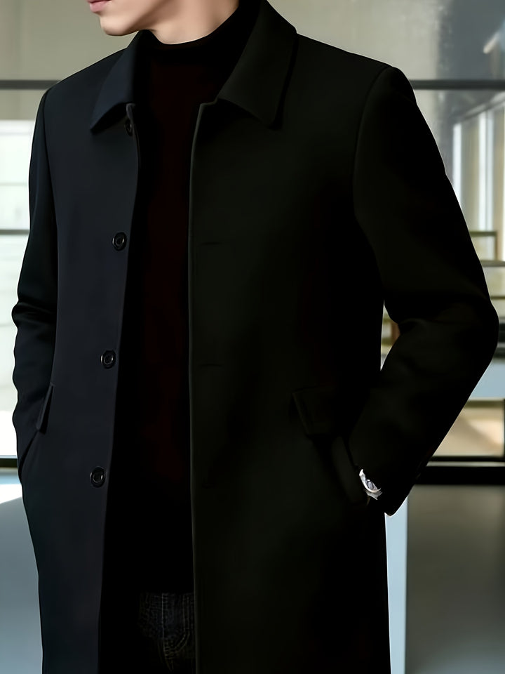 Cedric | Tailored Single-Breasted Overcoat