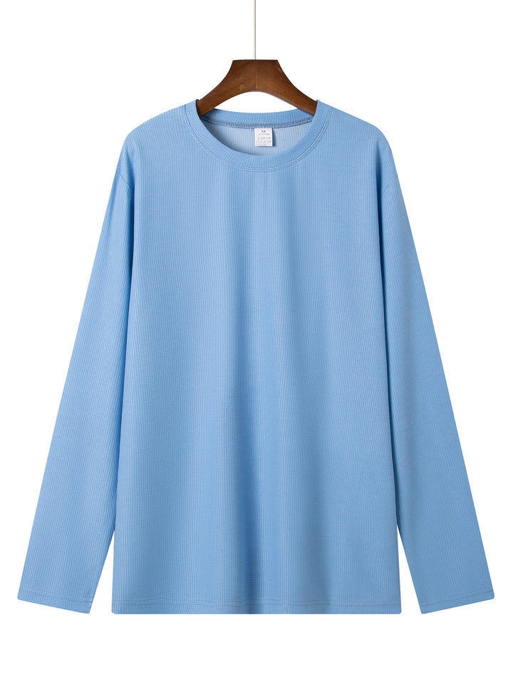 Frederick | Textured Waffle-Knit Long Sleeve Top