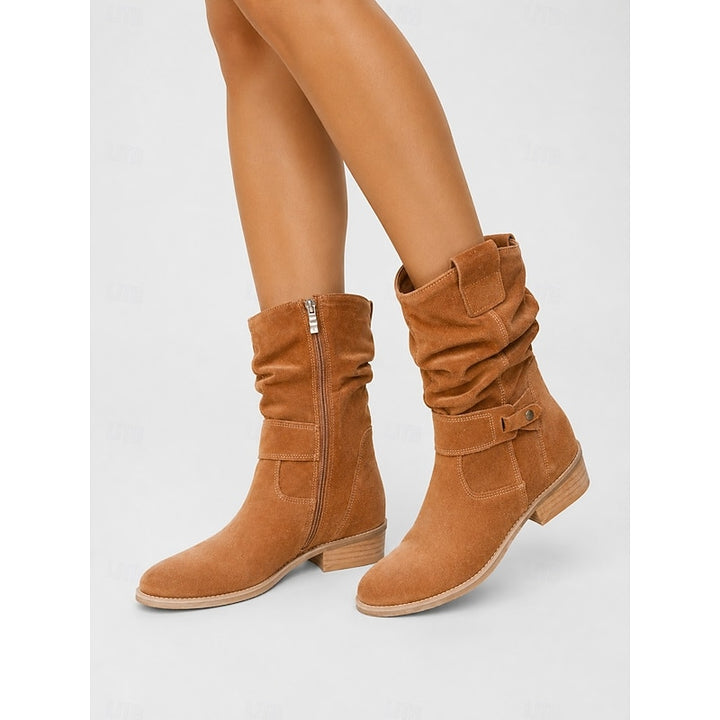 Josephine | Slouchy Block-Heel Ankle Boots