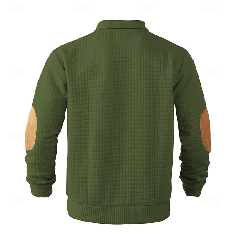 Sawyer | Textured Stand-Collar Pullover