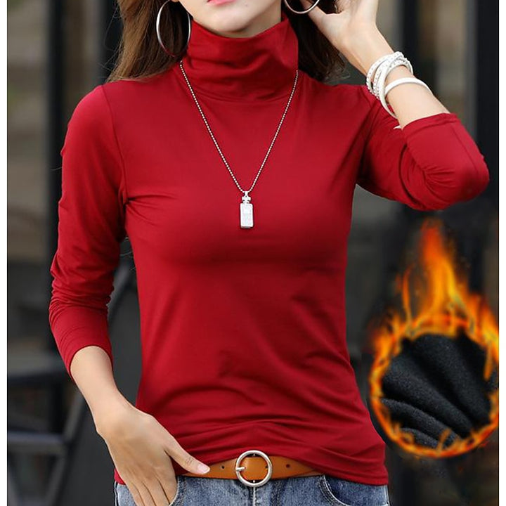 Lila | Elegant Roll-Neck Top