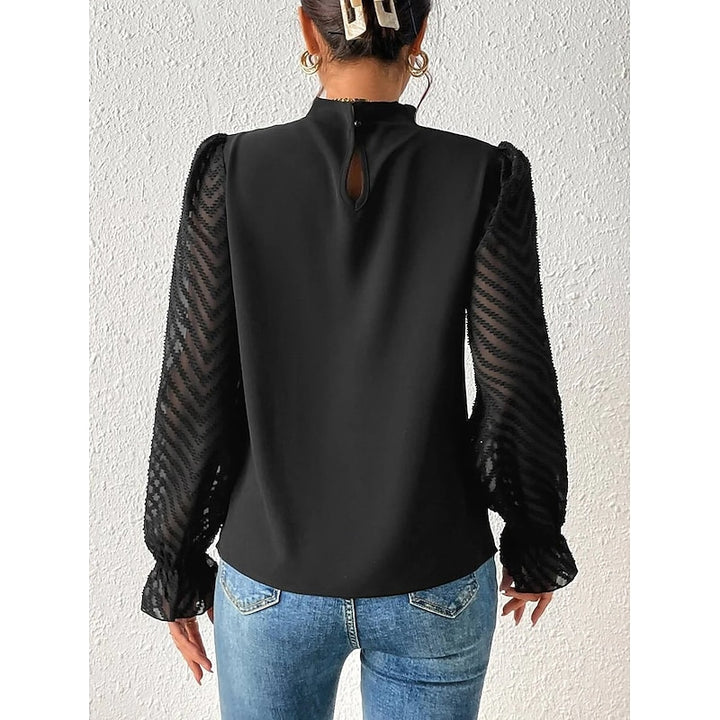 Maribel | Elegant High-Neck Blouse