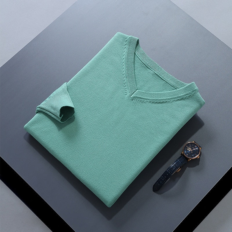 Damian | Refined V-Neck Jumper