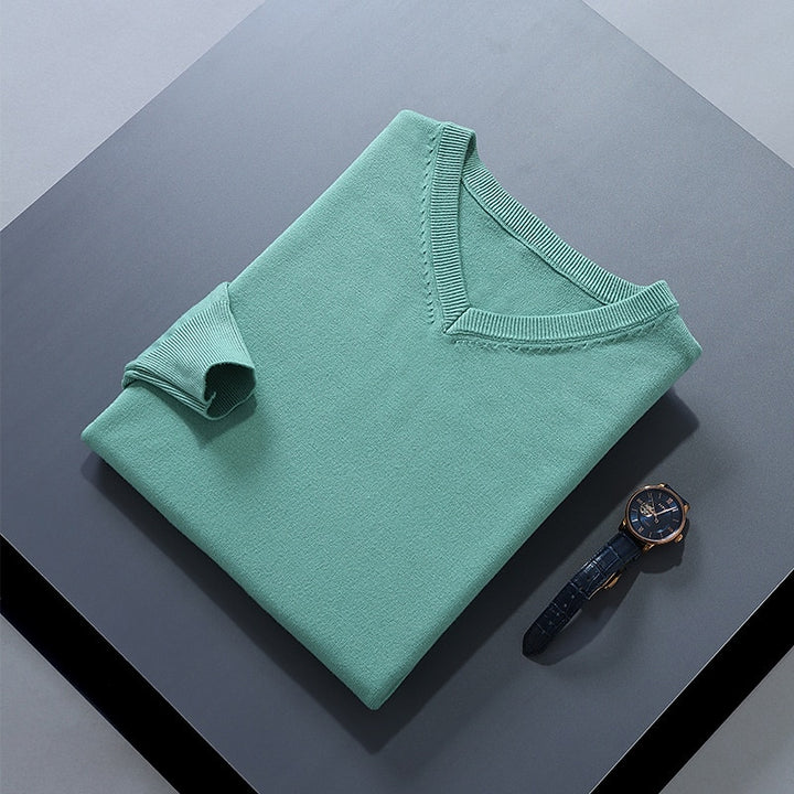 Damian | Refined V-Neck Jumper