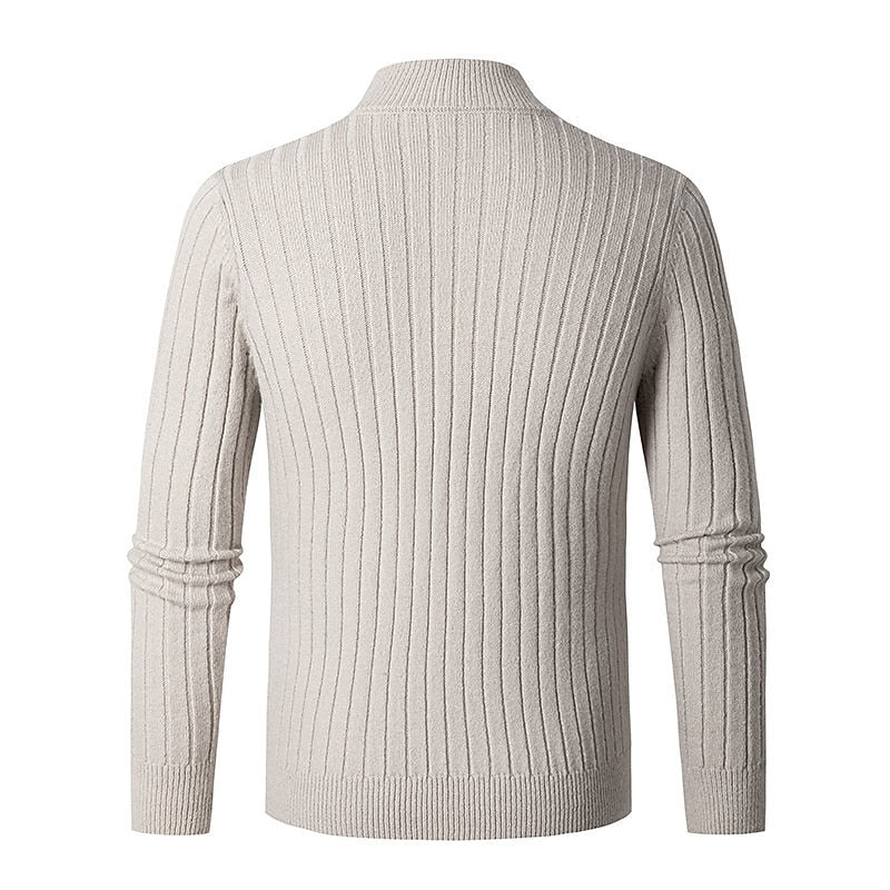 Grant | Ribbed Quarter-Zip Jumper