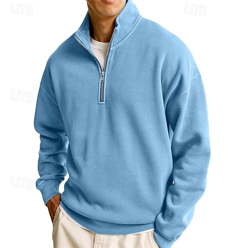 Sutton | Quarter-Zip Stand-Collar Sweatshirt