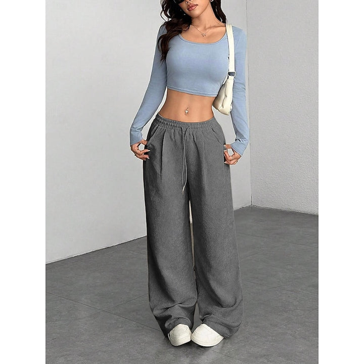 Della | Relaxed Wide-Leg High-Waist Trousers