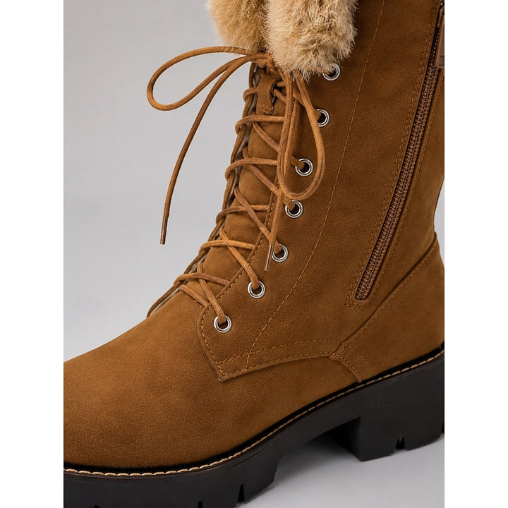 Brenna | Cosy Fur-Trimmed Knee-High Boots