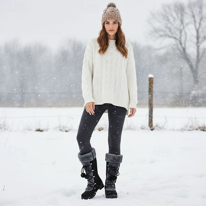 Danica | Cosy Lace-Up Winter Boots
