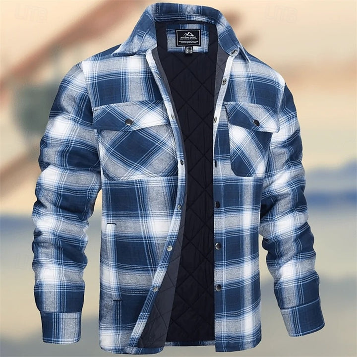 Griffin | Quilted Check Shirt Jacket