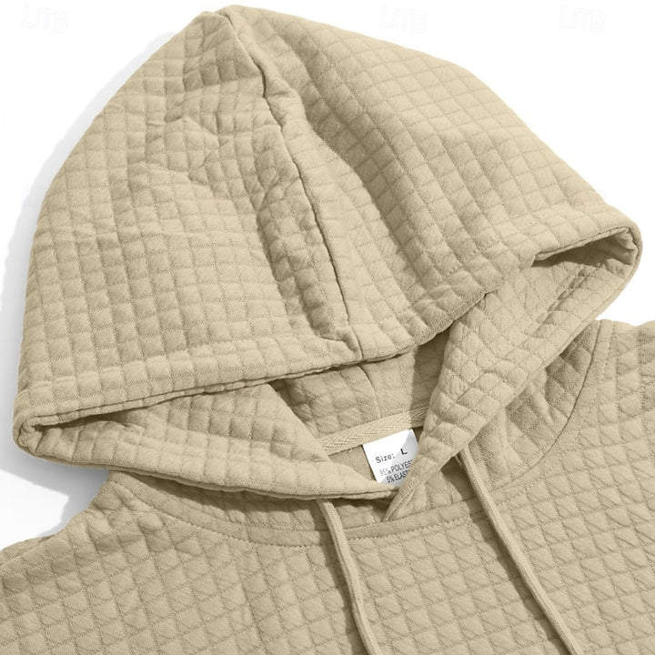 Merrick | Textured Hooded Pullover Hoodie