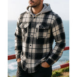 Thatcher | Hooded Checked Shirt Jacket