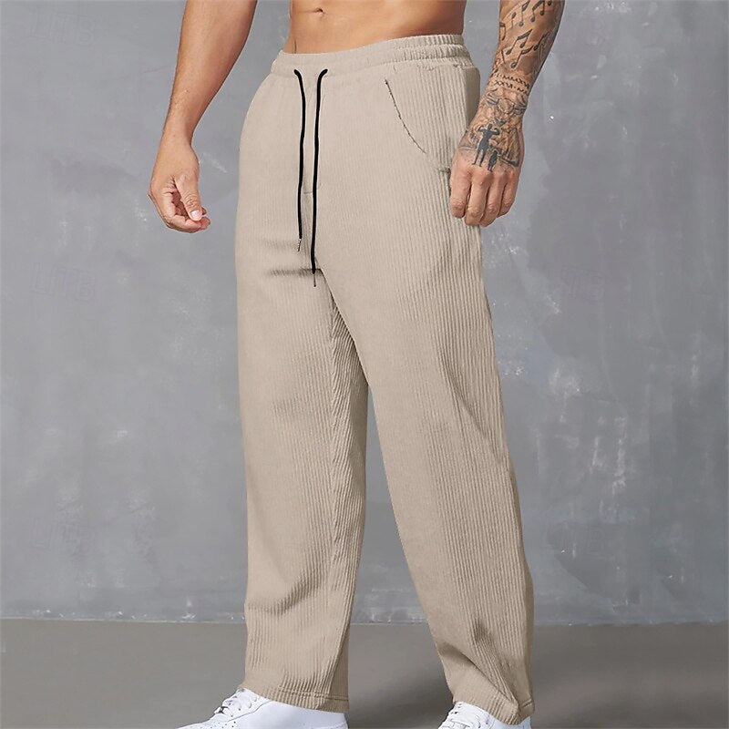Dominic | Relaxed Ribbed Trousers