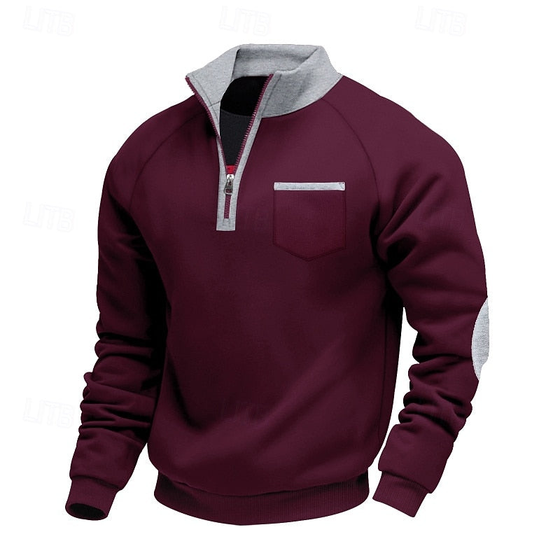 Jasper | Quarter-Zip Stand-Collar Pullover