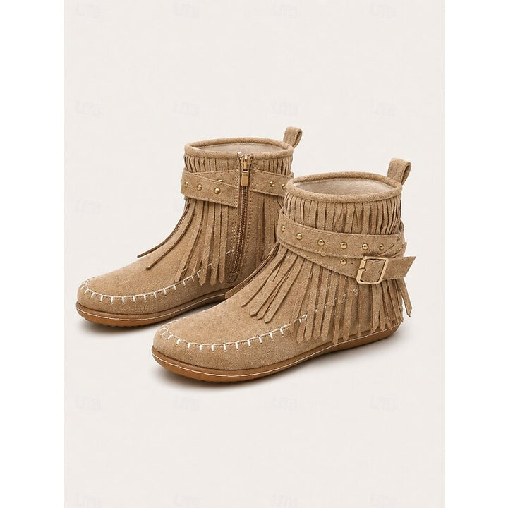 Maren | Fringed Western Ankle Boots