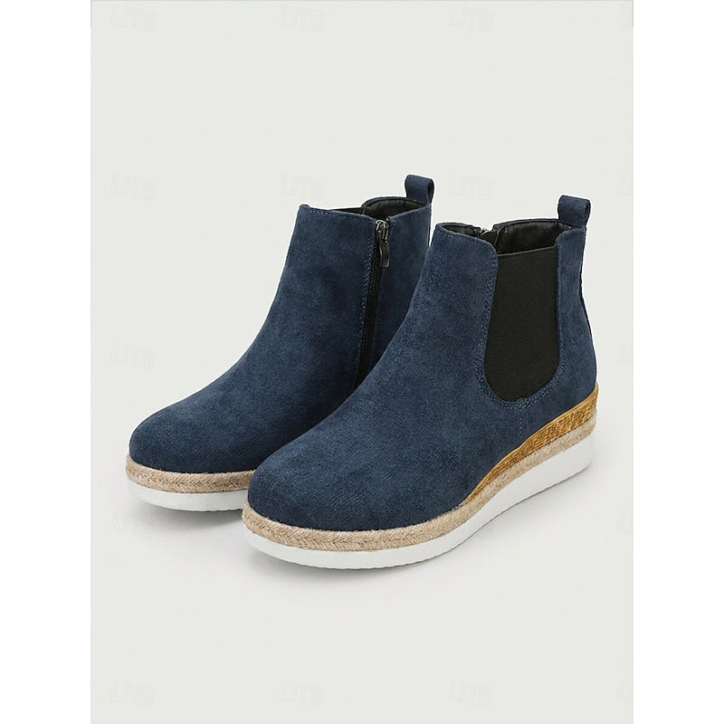 Ottilie | Wedge Chelsea Ankle Boots