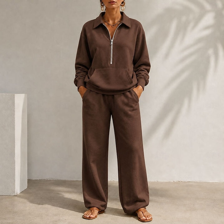 Adriana | Relaxed Zip-Collar Two-Piece Set
