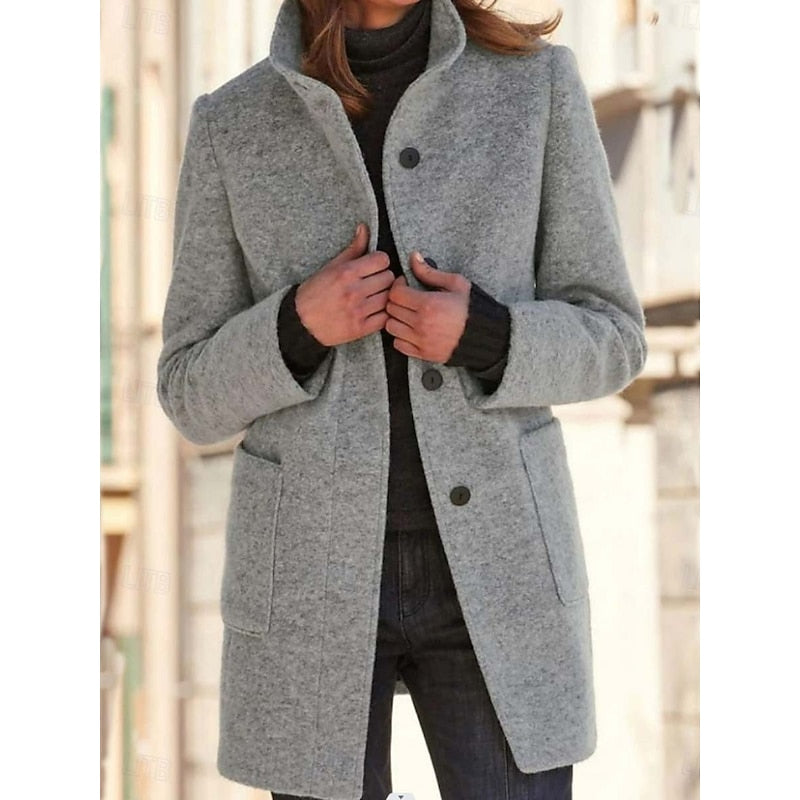 Josephine | Stand-Collar Longline Coat