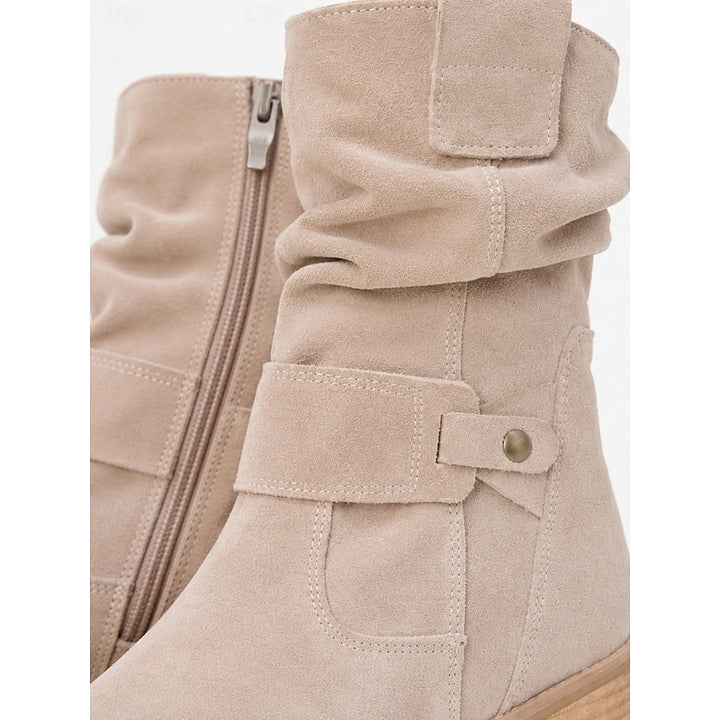 Josephine | Slouchy Block-Heel Ankle Boots