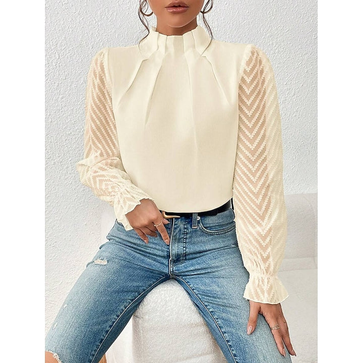 Maribel | Elegant High-Neck Blouse