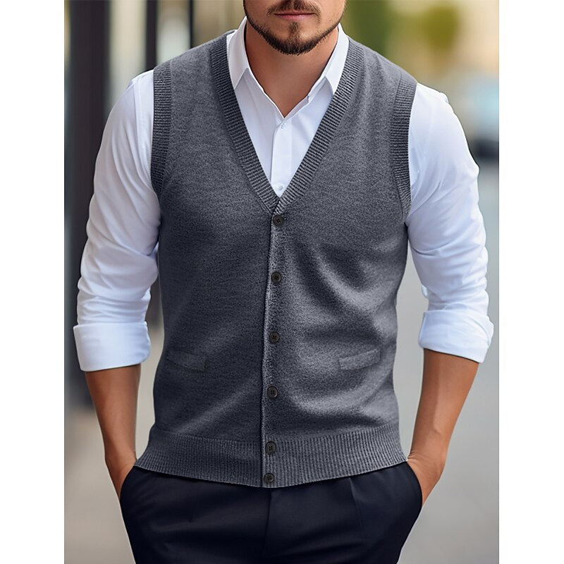 Coleman | Refined V-Neck Sweater Vest