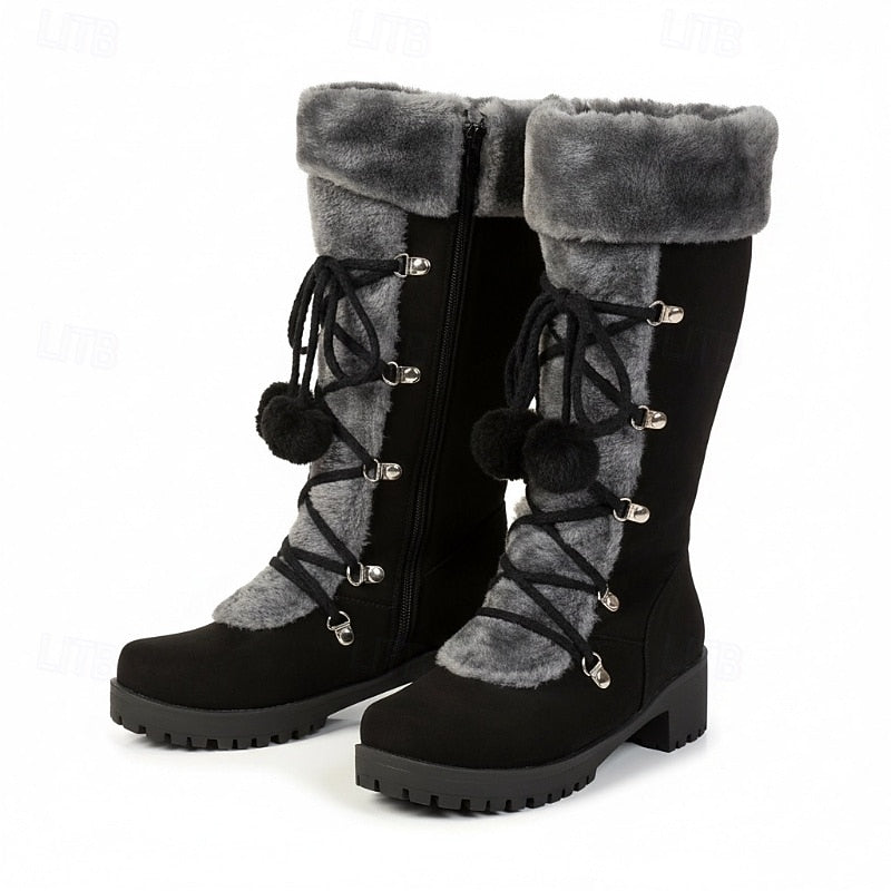Danica | Cosy Lace-Up Winter Boots