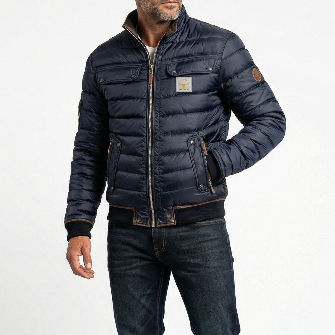 Sheldon | Quilted Stand-Collar Jacket