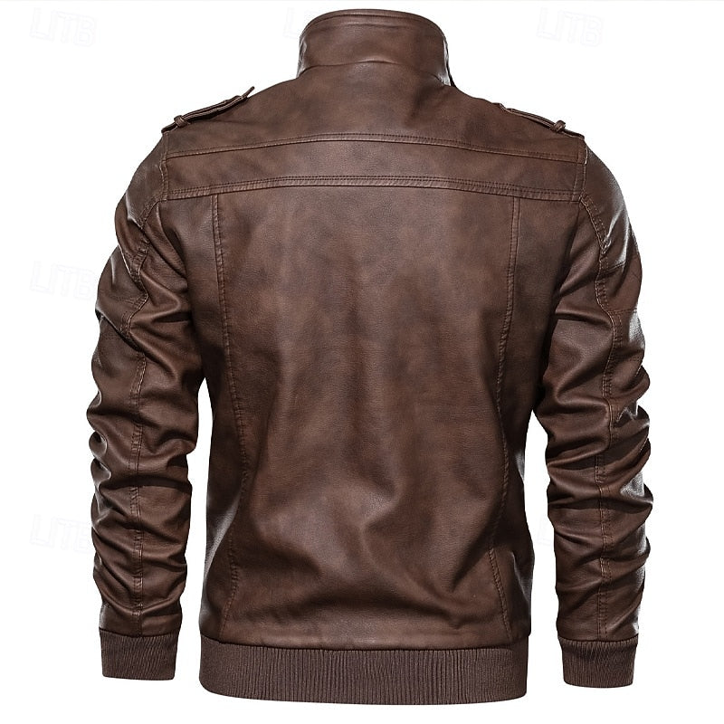 Flynn | Classic Stand-Collar Biker Jacket