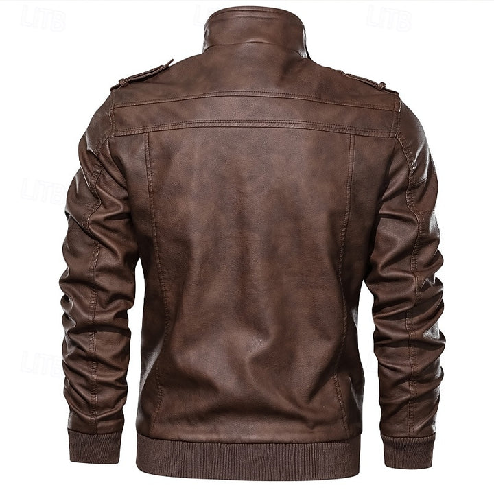 Flynn | Classic Stand-Collar Biker Jacket