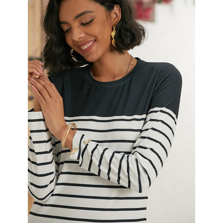 Adriana | Striped Long-Sleeve Top