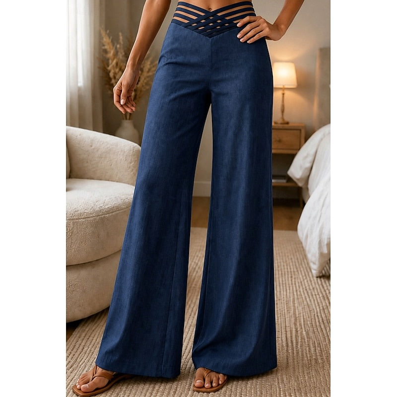 Sienna | High-Waisted Wide-Leg Trousers