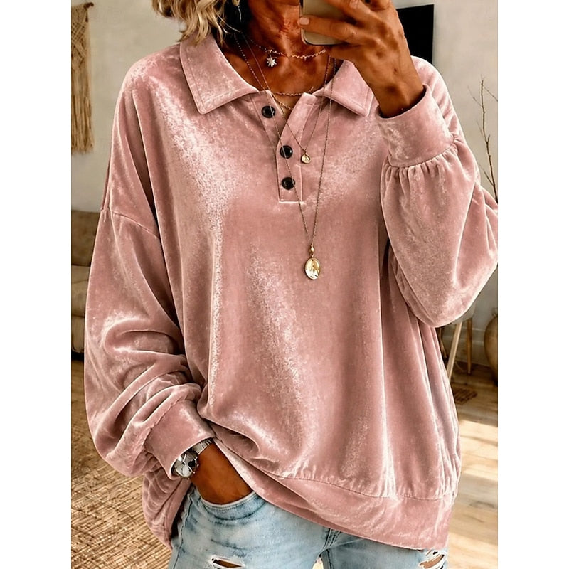 Marjorie | Relaxed Collared Pullover