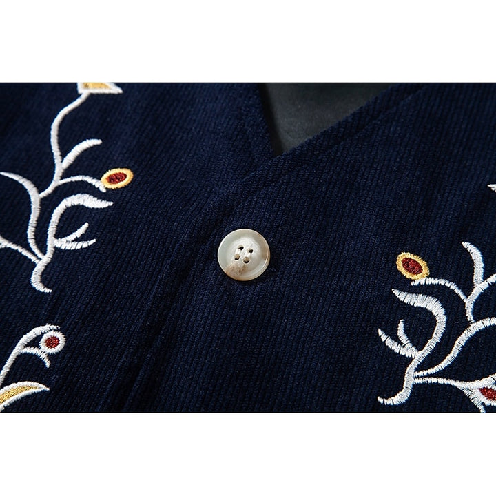 Jonah | Embroidered Floral Waistcoat