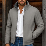 Sawyer | Stand-Collar Zip Cardigan
