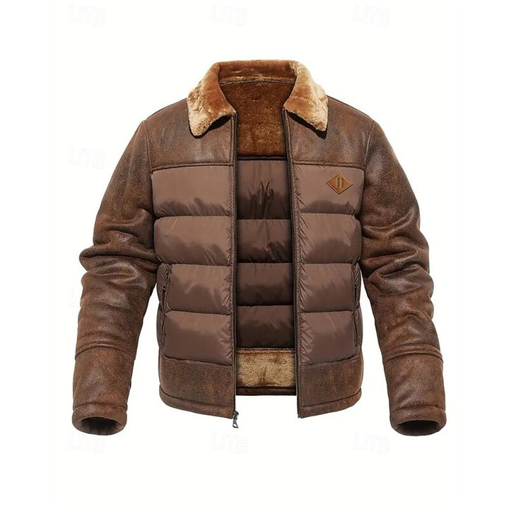 Reuben | Fur-Collar Quilted Puffer Jacket