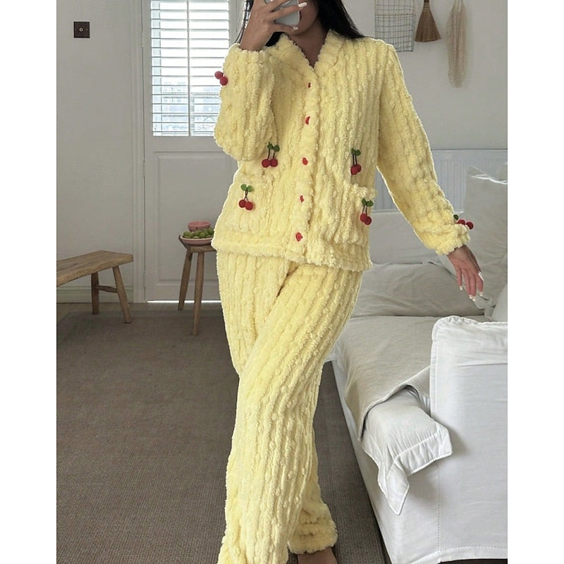 Delilah | Cosy Cherry Two-Piece Set