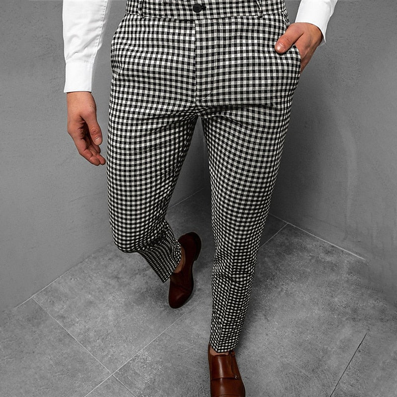 Langston | Tailored Checked Trousers