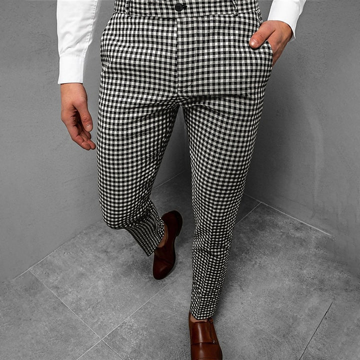 Langston | Tailored Checked Trousers