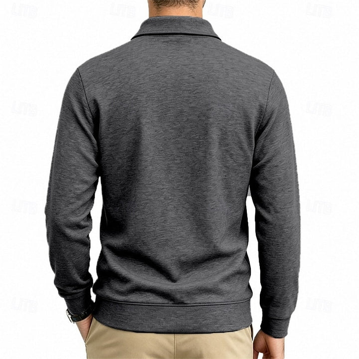 Garrett | Refined Long-Sleeve Polo Shirt