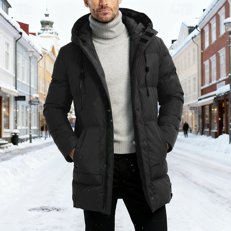 Bram | Hooded Longline Puffer Coat