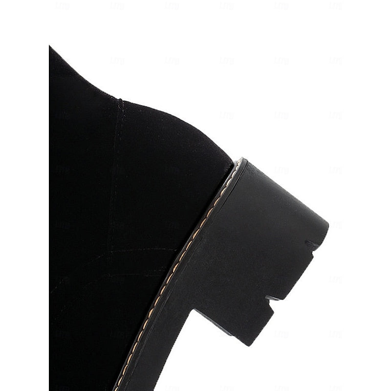 Brenna | Cosy Fur-Trimmed Knee-High Boots
